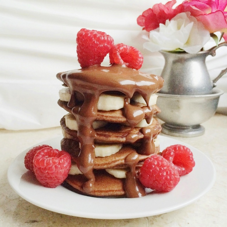 Vanilla and Chocolate Protein Pancakes
