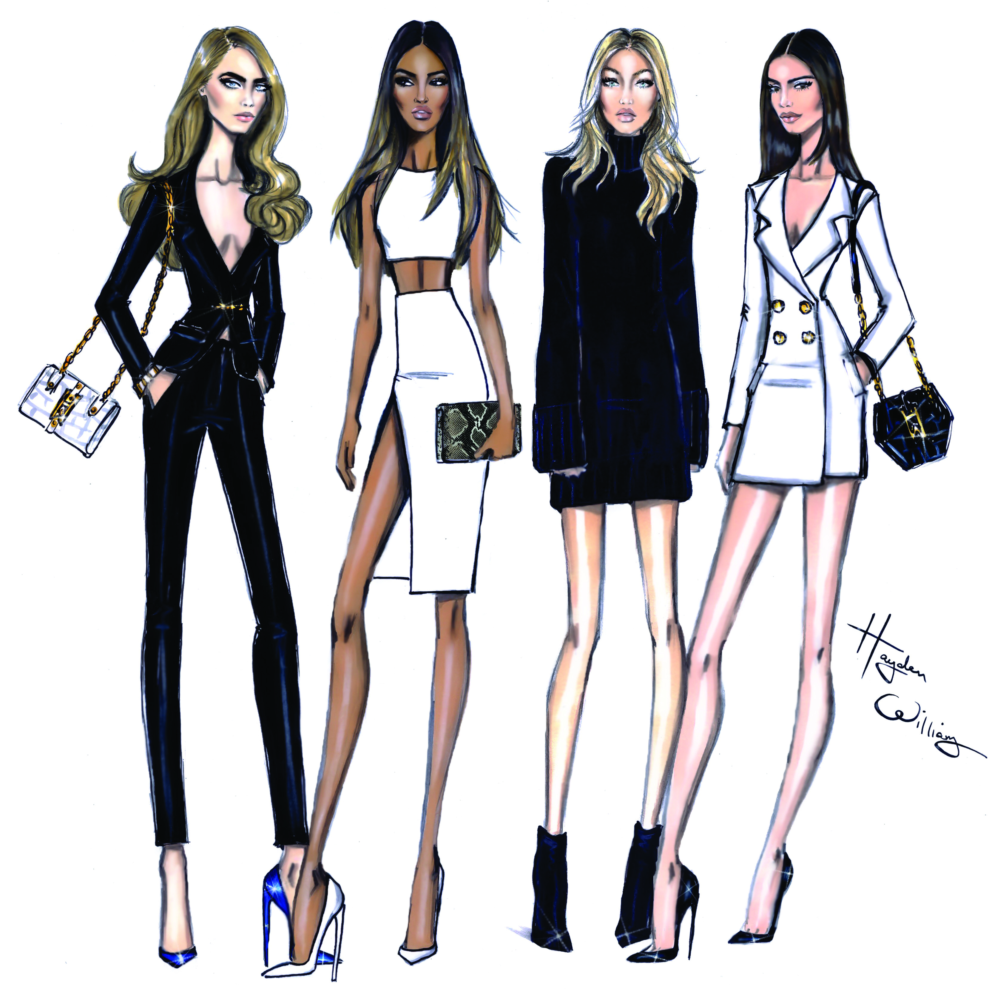 Model Cara Delevingne Jourdan Dunn Gigi Hadid Kendall Jenner Hayden Williams