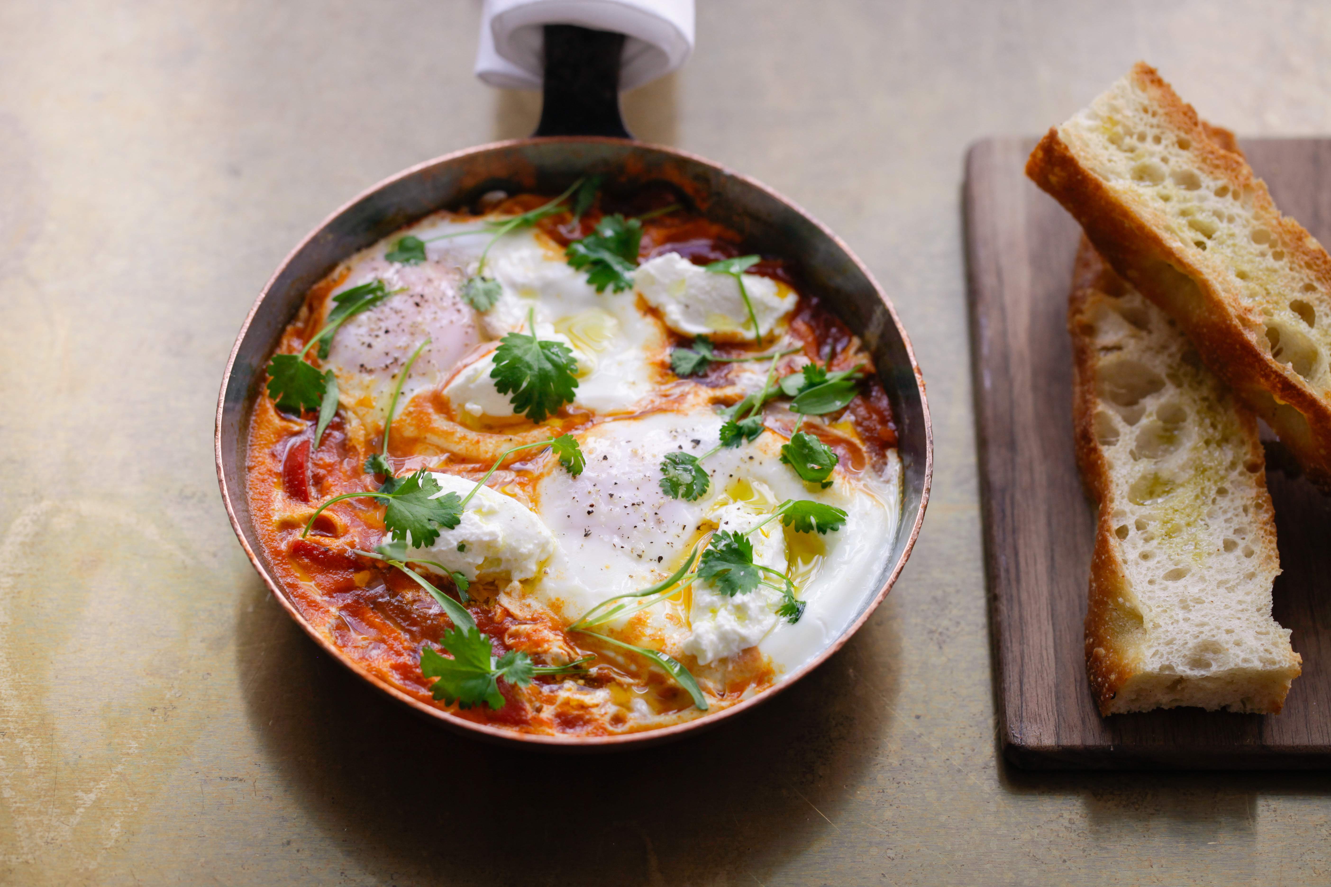 Anna Barnett’s Reluctant Vegetarian Review: Nopi Shaksuka - credit Keiko Oikawa