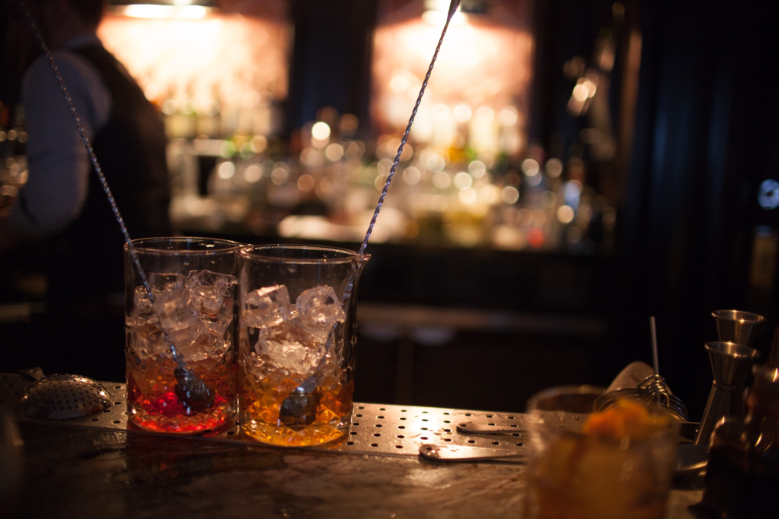 The Luggage Room negroni and old fashioned