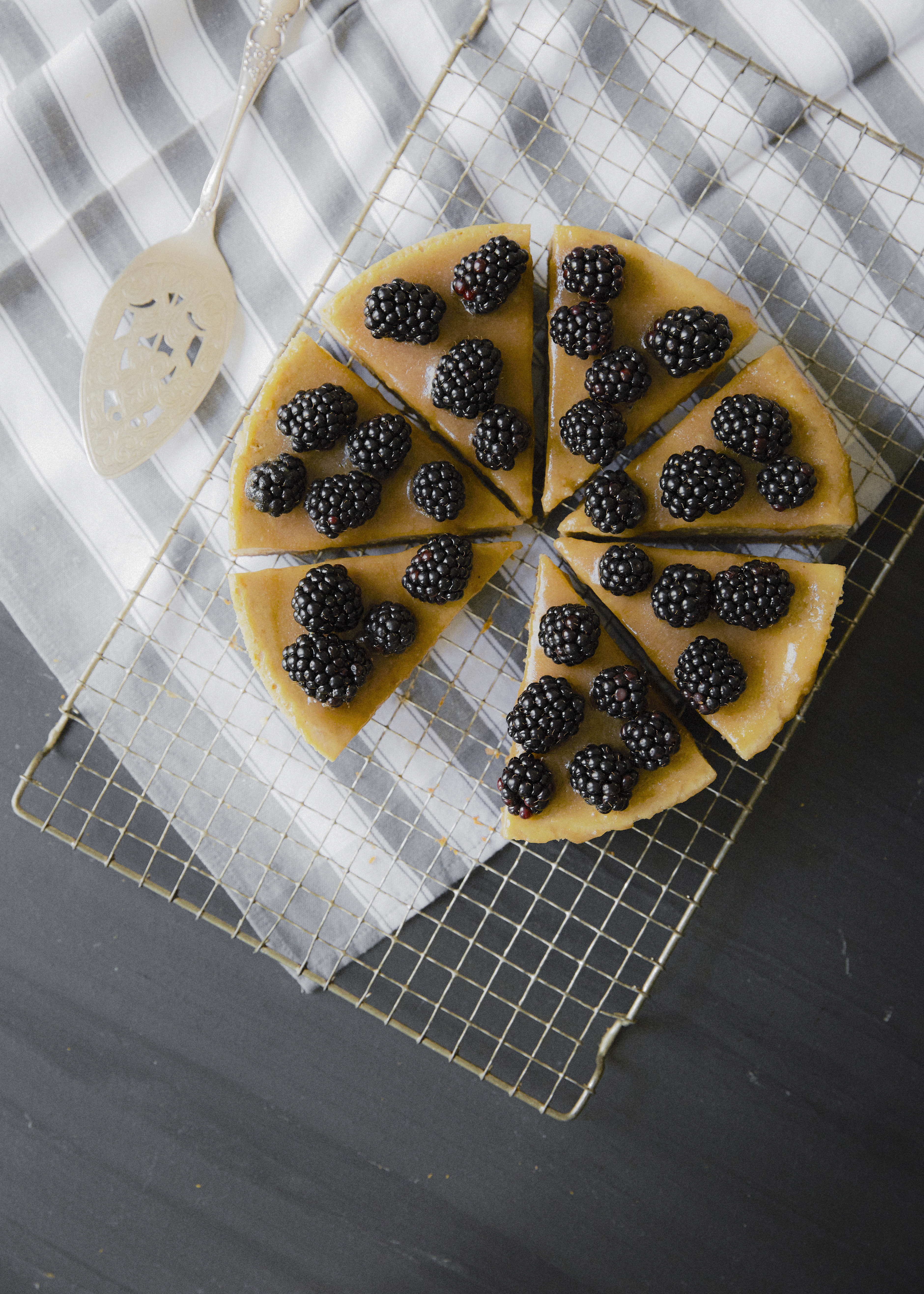 Recipe: Chestnut, Ginger & Blackberry Cheesecake