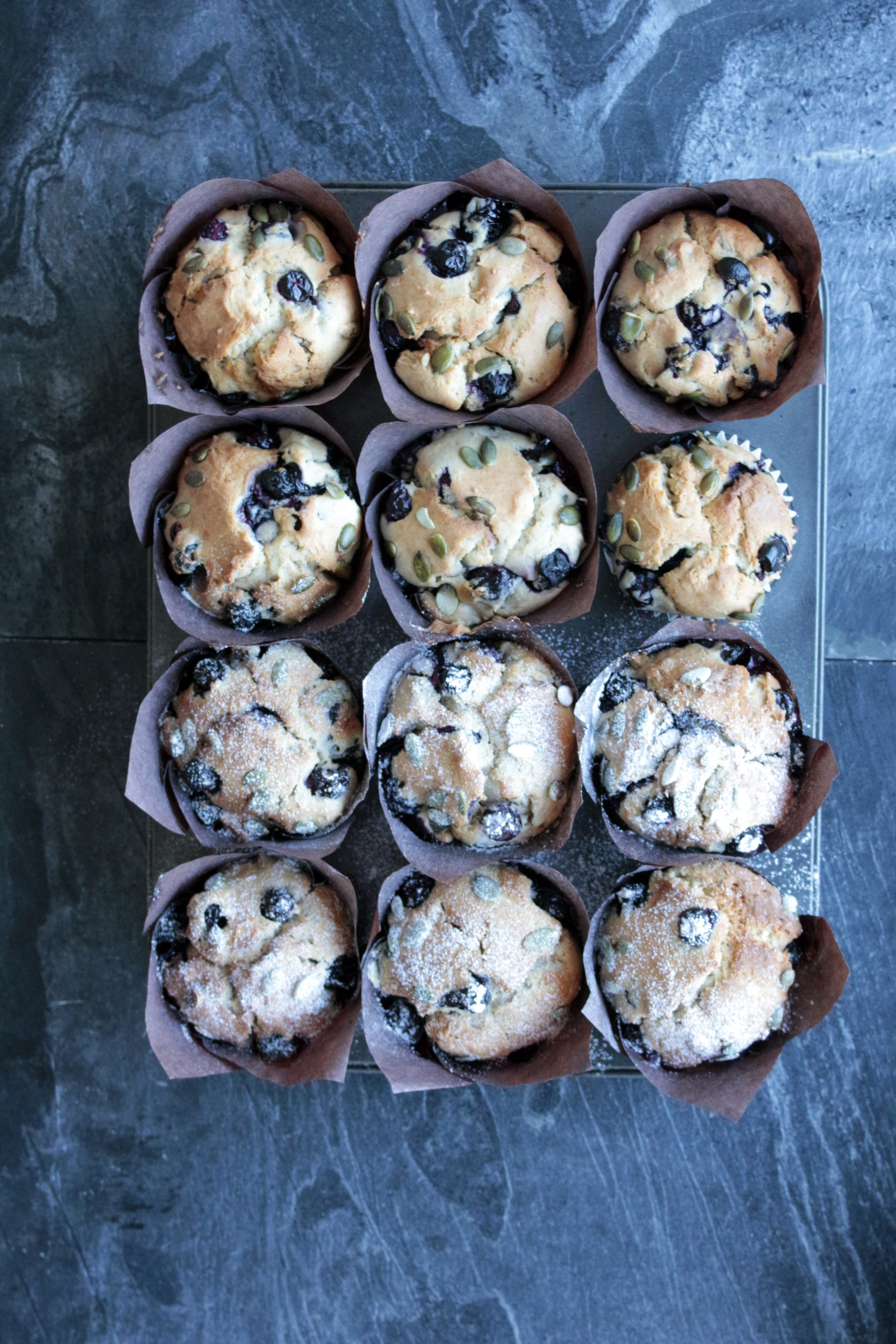 Recipe: Chestnut and Blueberry Muffins