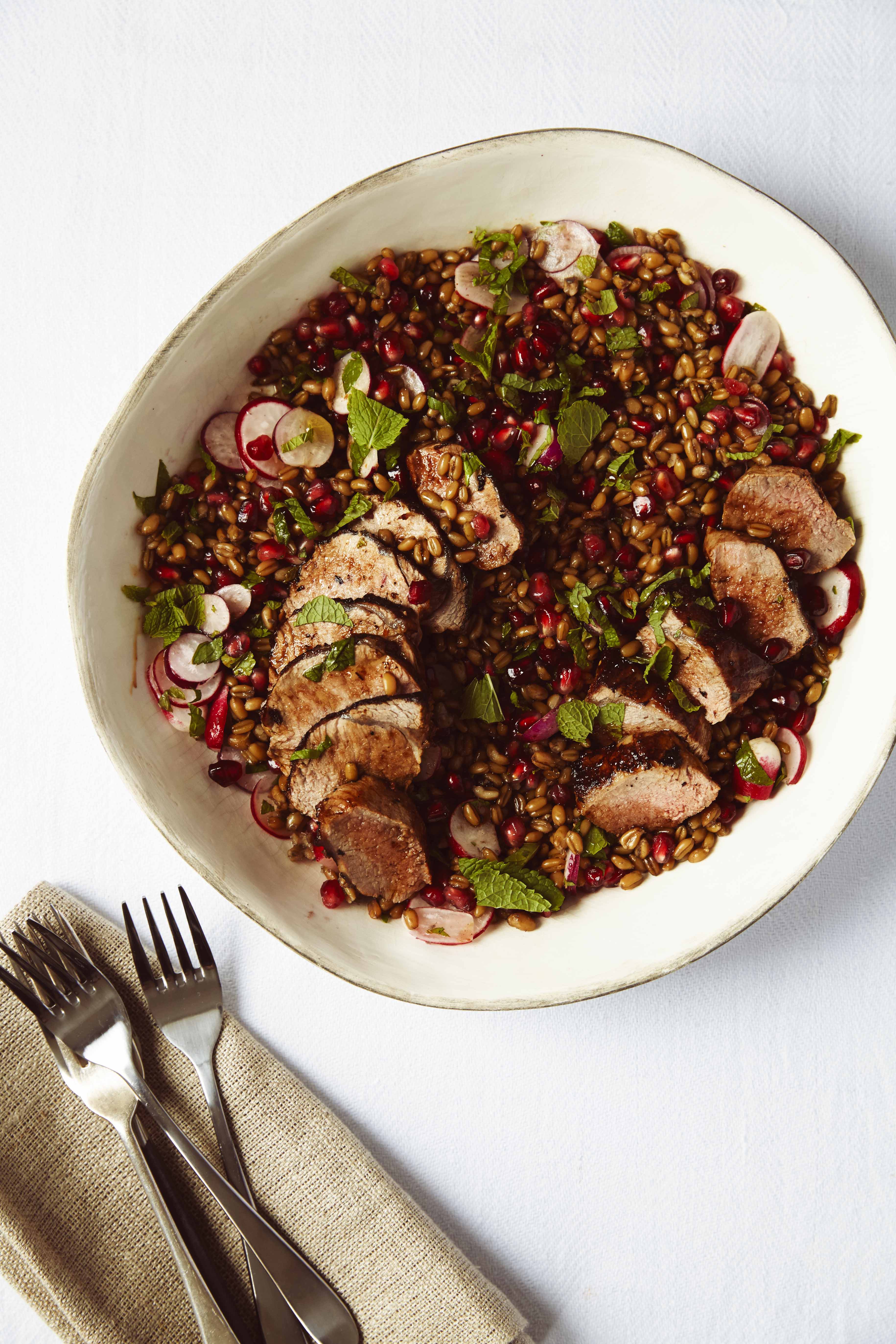 Easter Recipe: Spiced Lamb Fillet with Freekeh Salad 2
