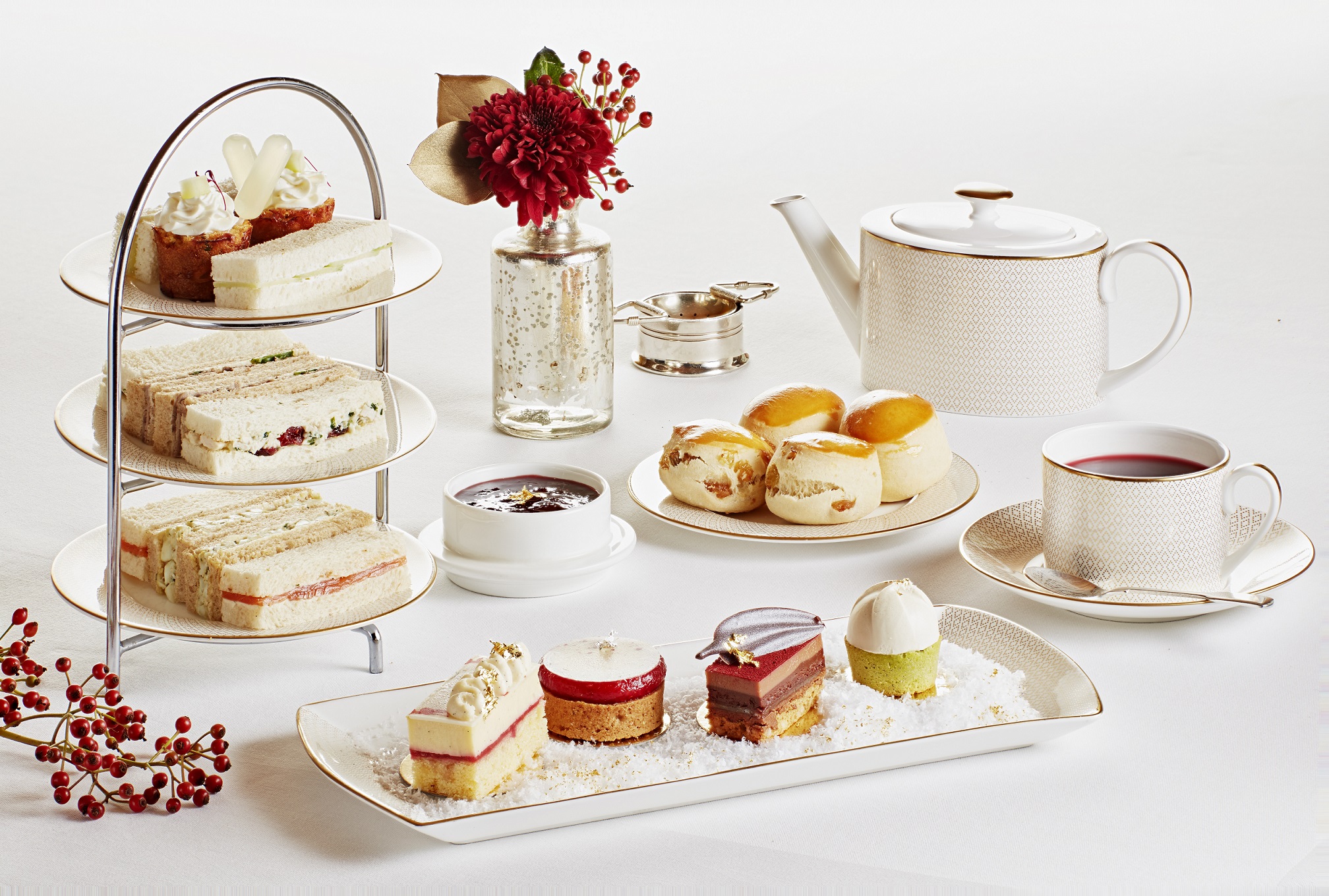 Festive Diptyque Afternoon Tea, Hotel Cafe Royal, London 1