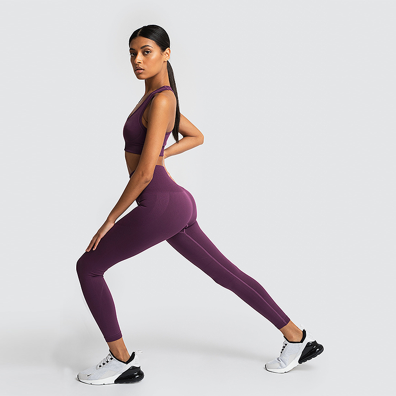 Essenza Range Nailah fitness Plum lEGGINGS